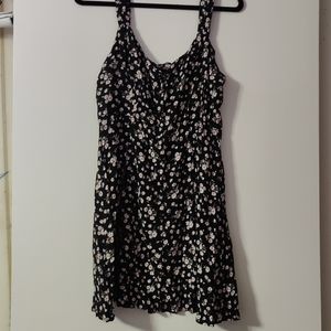 Button up floral mini sundress